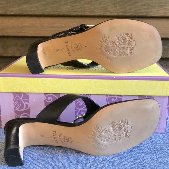 Vintage Brighton Tawny Black Madras Sandal - Picture 6 of 6